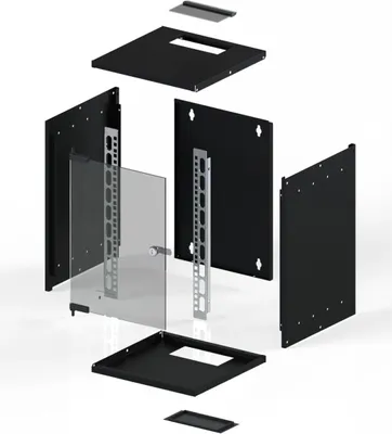 Produktbild von EFB 19" EFB Profilschienen 9HE, Set 2 Stückfür Wandgehäuse B