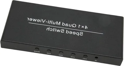 Immagine prodotto di Switch HDMI a 4 canali con telecomando - Alta qualità dell'immagine 1080p a 60 Hz - Telecamera di sorveglianza con connettore UE