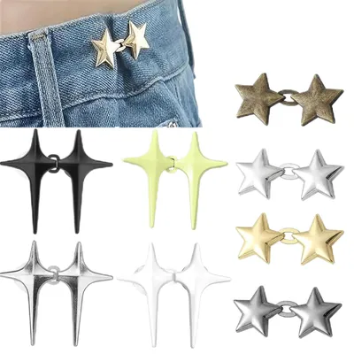 8 Paar stervormige Taillenclips, verstellbar, ohne Nähen