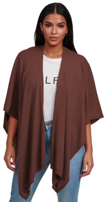 Imagen del producto de Poncho de mujer, bufanda-jersey, cárdigan largo, jersey de punto, abrigo, bolso de hombro de talla XXL
