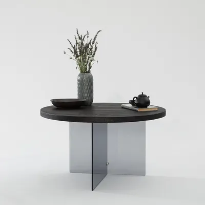Produktbild von Skye Decor, Serenity - Anthracite, Dark Grey, Couchtisch, 100 % gehärtetes Glas, Anthrazit, 70 x 40 cm