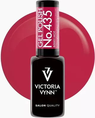 Immagine prodotto di Victoria Vynn | Smalto ibrido - 435 Berry Hot - 8ml - Malin Red - Alta durata - Polimerizzazione UV/led