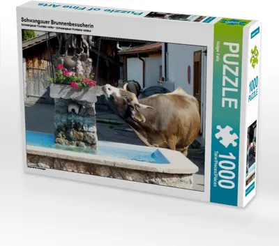 Produktbild von Calvendo Schwangauer Brunnenbesucherin 1000 Teile Puzzle quer 640x480mm, Felix Holger; 7295024