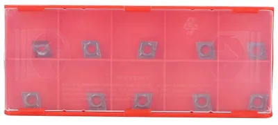 10x CCMT060204 Hartmetall-Wendeschneidplatten für SCLCR Halter