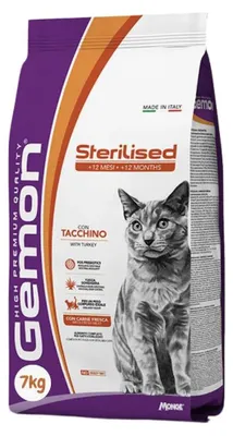 Productafbeelding van Monge Gemon Secco Gatto Sterilised met kalkoen, 7 kg