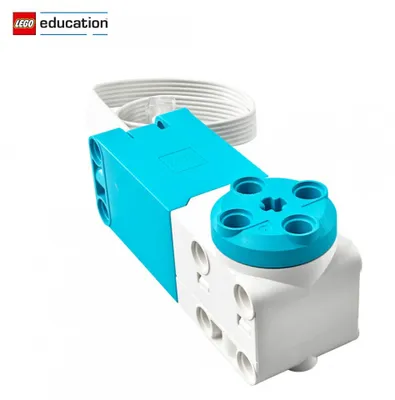 A LEGO Education SPIKE Prime Medium Motor is shown against a white background.