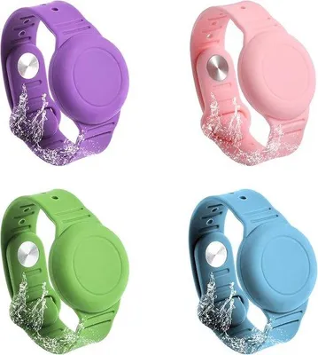 Obrázek produktu pro GPS náramek pro děti – GPS lokátor pro děti – držák na náramek pro AirTag – držák lokátoru pro děti – GPS náramek pro děti v malém provedení z měkkého materiálu
