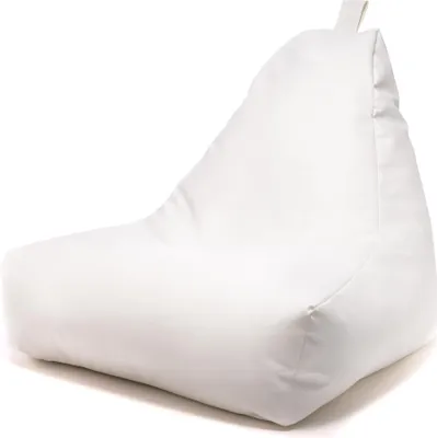 Produktbild von Ecopuf Keiko, Sitzsack, Sitzsack, Pouf Sessel Outdoor, Bean Bag, Weiß E1, Klein