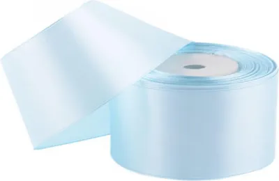 Zdjęcie produktu dla Wstążka satynowa 50 mm/32 m - jasnoniebieska