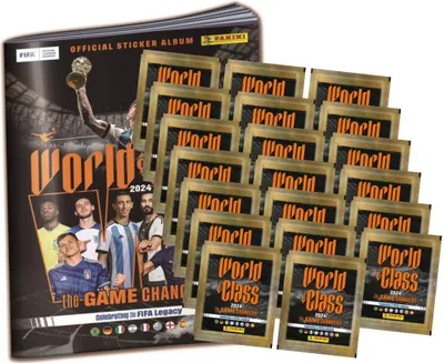 Produktbild von Panini World Class 2024 Fussball Sticker - 1 Album + 20 Tüten Sammelsticker