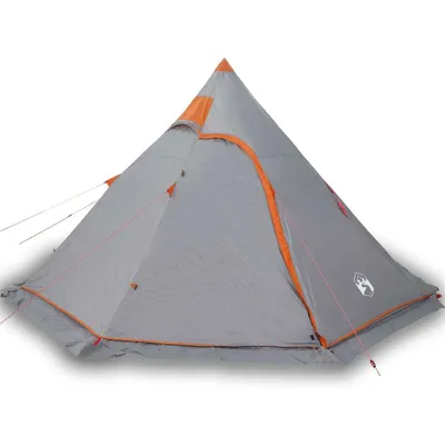 Immagine prodotto di Tenda da Campeggio Tipi per 5 Persone Grigia Impermeabile