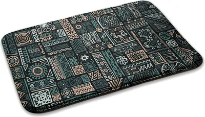 Produktbild von Teppich Teppich Wohnzimmer Schlafzimmer Modern - 75 cm x 45 cm - Geometrische Muster