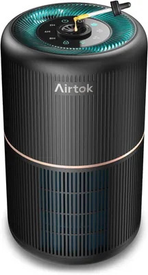 Produktbild von Luftreiniger Allergiker mit HEPA-Filter, Aromatherapie, 4-Stufen-Filtration, 99,97 % Partikelentfernung, 25 dB, Timer, Nachtlicht, Kindersicherung