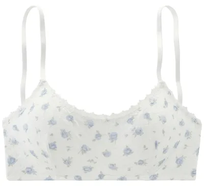 Produktbild von VIVANCE Bralette-BH Rosali weiß-hellblau Größe 75 Cup C