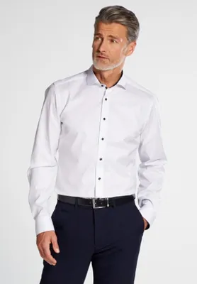 Produktbild von Eterna Herren Hemd Slim Fit 1/1 Arm 8819-00-F142 AL: 67 cm Gr. 42 weiß