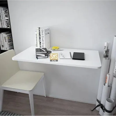 Produktbild von Bofigo Wandklapptisch oval platzsparend 72 x 45 cm Weiß