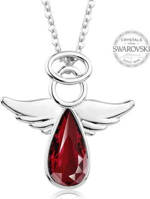 Produktbild von Red Crystal Necklace Angel Rafael