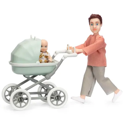 Immagine prodotto di Bambola con bambino e passeggino