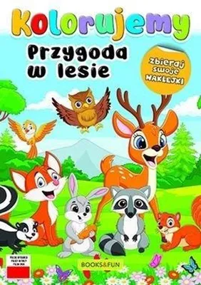 Obrázek produktu pro Kolorowanka dla dzieci Przygoda w lesie