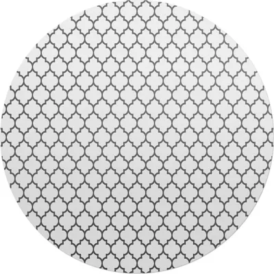 Produktbild von Geometrisches Muster – Bodenschutzmatte – Stuhlunterlage – Bürostuhlmatte – Rutschfeste Bodenmatte – Schutzmatte für Hartboden – fi 100 cm