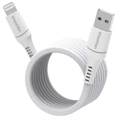 Produktbild von imoshion Magnetisches geflochtenes Kabel – USB-A auf Lightning – 1 Meter – Weiß