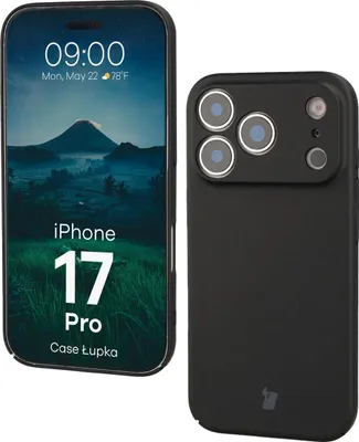 Produktbild von Handyhülle für iPhone 17 Pro, Bizon Case Lupka, Schwarz