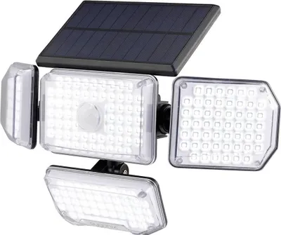Produktbild von Sygonix SY-5626568 Solar-Außenwandleuchte mit Bewegungsmelder 1.265 W Kaltweiß Schwarz