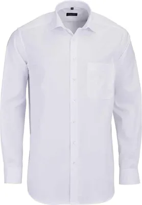 Produktbild von ETERNA Comfort-Fit-Hemd, Ärmellänge 7, blickdichtes Twill-Herrenhemd, weiß