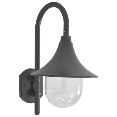 Immagine prodotto di vidaXL Applique da giardino E27 42 cm alluminio bronzo