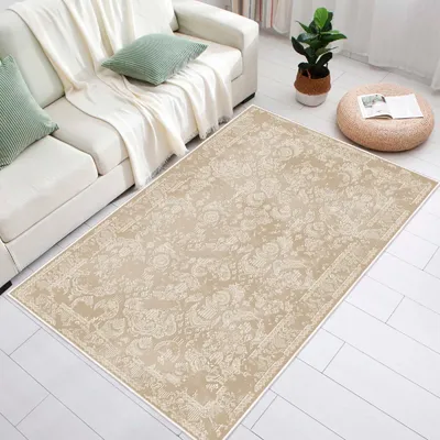 Produktbild von Conceptum Hypnose, Eexfab797 - Beige, Teppich (120 x 180), 100% BAUMWOLLE, Beige, 120 x 180 cm