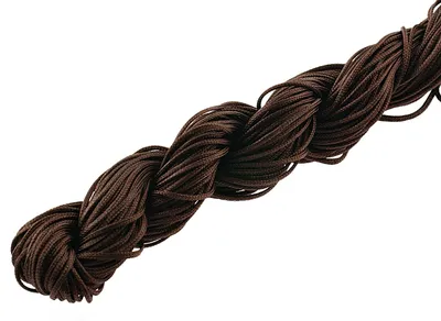Produktbild von Vintageparts Nylonband geflochten 24 m Dunkelbraun 1 mm