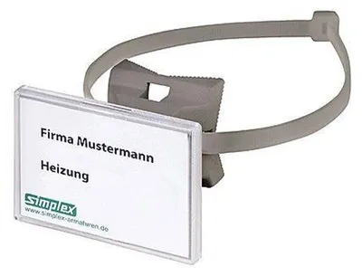 Produktbild von Quick Schilderhalter Simplex mit Schnellverschlussband F55022