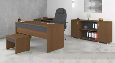 Produktbild von Tisch Büro Arbeitszimmer Büromöbel Holzmöbel Schreibtische Schränke 3tlg