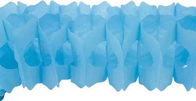Produktbild von Papiergirlande Türkis 15 cm x 4 m - Einheitsgröße
