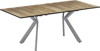 Produktbild von Esstisch Vicco Trill Eiche rustikal/Grau 140 x 90 cm ausziehbar, Model 51996