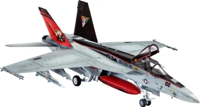 Produktbild von Revell F/A-18E Super Hornet, Starrflügelflugzeug-Modell, Montagesatz, 1:144, Boeing F/A-18E/F Super Hornet, Kunststoff, Zwischen