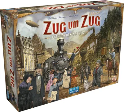 Zug um Zug Legacy: Legenden des Westens – Brettspiel ab 10 Jahren