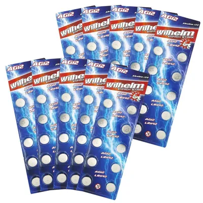 Produktbild von 200 X Wilhelm AG12 LR43 - L 1142 - 186 - V12GA Qualitätsbatterien 1,5 V Alkaline