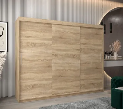 Obrázek produktu pro Skříň s posuvnými dveřmi v šířce 250 cm TIMEA - dub sonoma