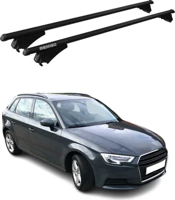 Produktbild von Menabo Dachträger Grundtäger für Audi A3 8V Sportback 2012-2020 75kg Alu Schwarz