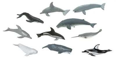 Produktbild von 9x Set Wal & Delphin Aufstellfiguren Tierfigur Miniblings Delfin Blauwal Grauwal