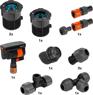 Zdjęcie produktu dla GARDENA 08272-20 GARDENA Viereckregner Start-Set Pipeline Viereckregner