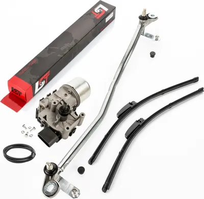 Produktbild von Wischermotor Front Scheibenwischer Wischblatt Gestänge für AUDI A4 B6 SEAT EXEO