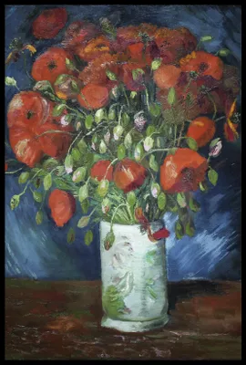 Immagine prodotto di Poster 61x91,5 cm Vaso con papaveri, Van Gogh Vintage per il salotto