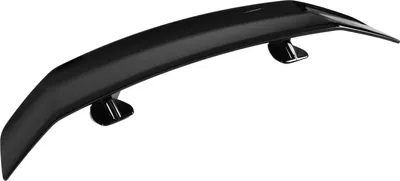 Image de Spoiler de coffre Aileron arrière pour décoration arrière style GT, modification universelle de voiture limousine, noir brillant