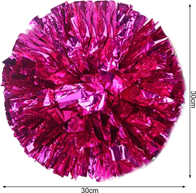 Produktbild von 10 Stück Cheerleader-Pompoms, metallische Cheerleader-Pompons mit Fingerring, Jubel-Requisiten für Kader, Team, Sport, Spiel, Tanz, Kleid, Party