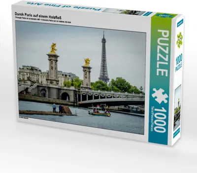 Produktbild von Calvendo Durch Paris auf einem Holzfloß 1000 Teile Puzzle quer 640x480mm, N N; 7373738