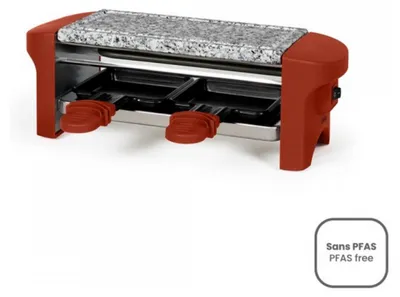 Immagine prodotto di Griglia per raclette per 2 persone, 350 w, rossa Livoo DOC156RO