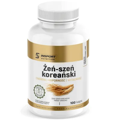 Produktbild von Koreanischer Ginseng 1000 mg, 100 Kapseln | INSPORT