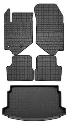 Obrázek produktu pro Gumové autokoberce SolidPRO + vana kufru pro: Jeep Avenger(j) 2023- spalovací verze 5 ks